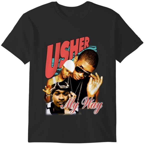 Vintage Usher My Way Classic Retro Style Music Fan Gift Graphic T-Shirt 92 - Picture 1 of 5